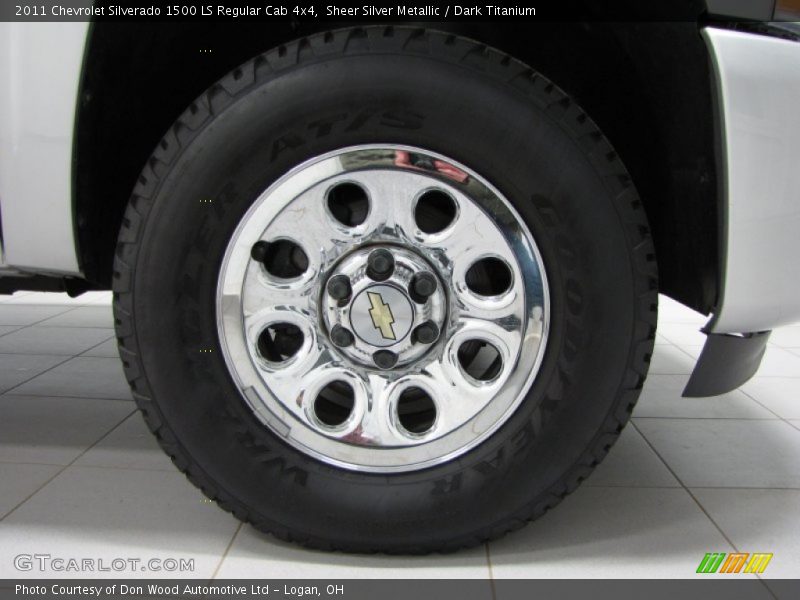 Sheer Silver Metallic / Dark Titanium 2011 Chevrolet Silverado 1500 LS Regular Cab 4x4