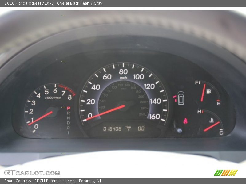 Crystal Black Pearl / Gray 2010 Honda Odyssey EX-L