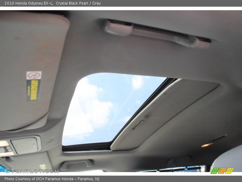 Crystal Black Pearl / Gray 2010 Honda Odyssey EX-L
