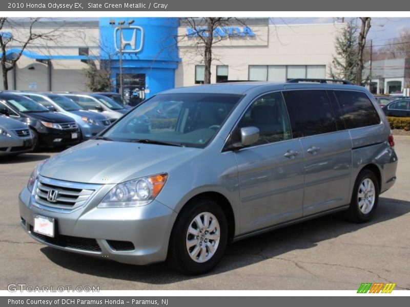 Slate Green Metallic / Gray 2010 Honda Odyssey EX