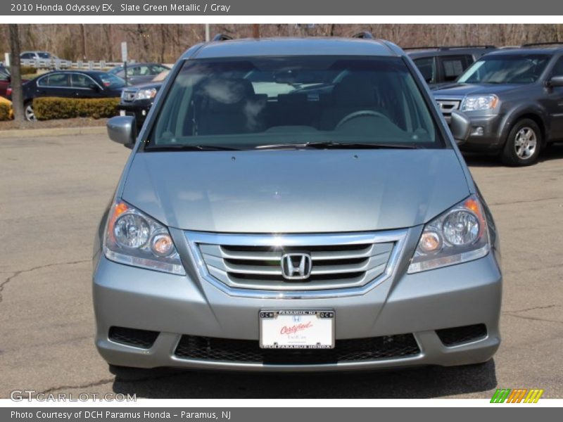 Slate Green Metallic / Gray 2010 Honda Odyssey EX