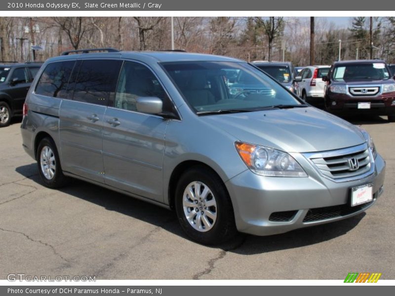 Slate Green Metallic / Gray 2010 Honda Odyssey EX