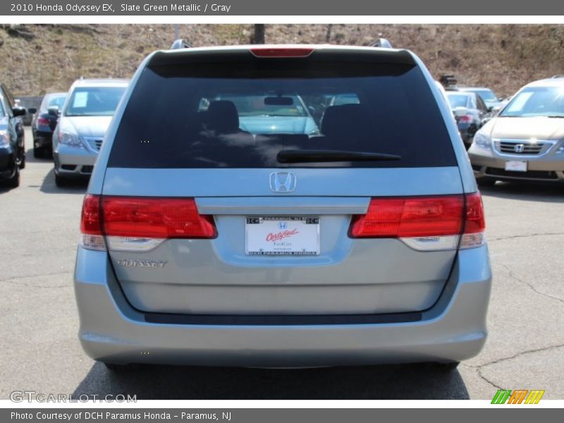 Slate Green Metallic / Gray 2010 Honda Odyssey EX