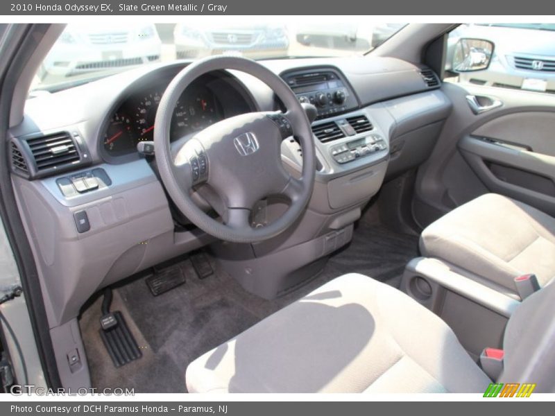 Slate Green Metallic / Gray 2010 Honda Odyssey EX