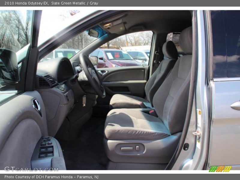 Slate Green Metallic / Gray 2010 Honda Odyssey EX