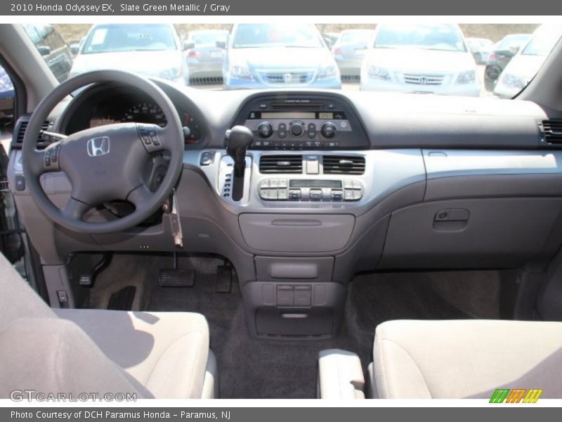 Slate Green Metallic / Gray 2010 Honda Odyssey EX