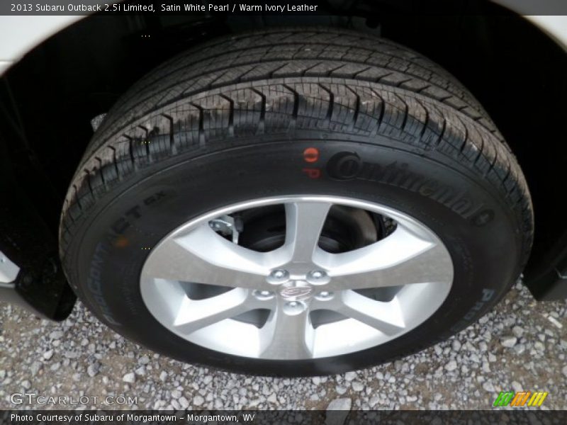 Satin White Pearl / Warm Ivory Leather 2013 Subaru Outback 2.5i Limited