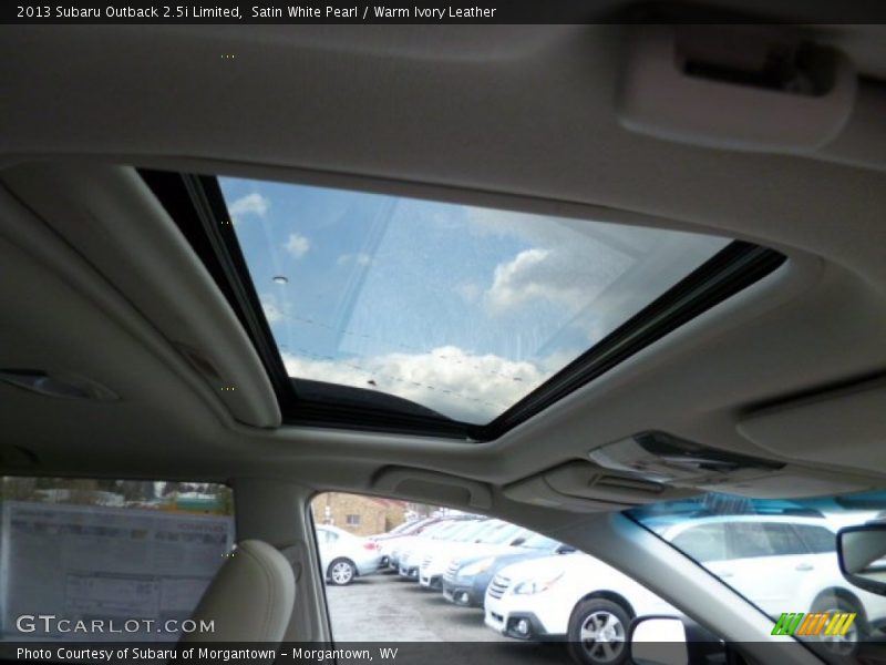 Satin White Pearl / Warm Ivory Leather 2013 Subaru Outback 2.5i Limited