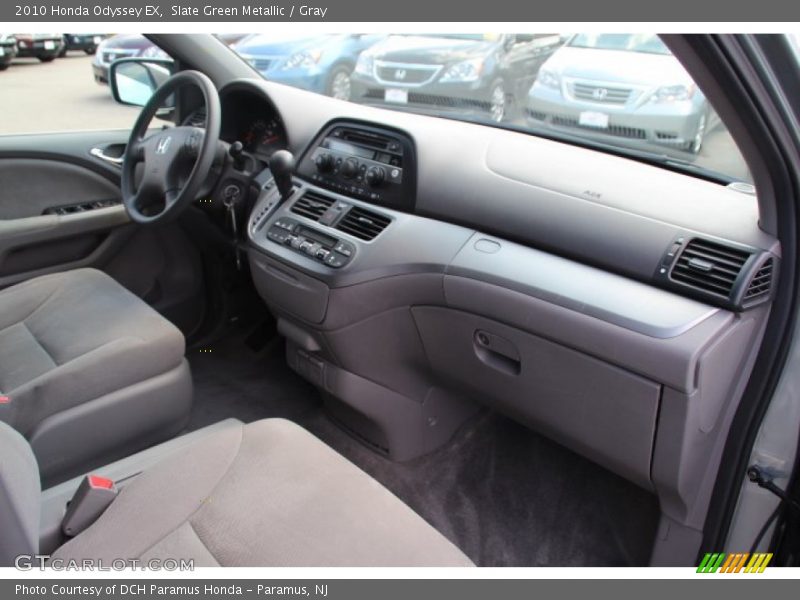 Slate Green Metallic / Gray 2010 Honda Odyssey EX