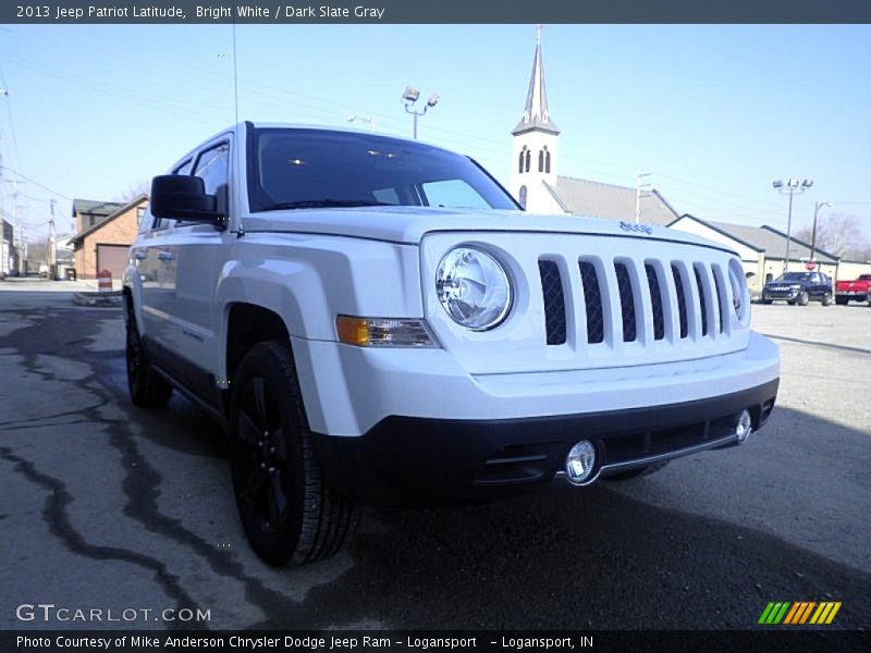 Bright White / Dark Slate Gray 2013 Jeep Patriot Latitude