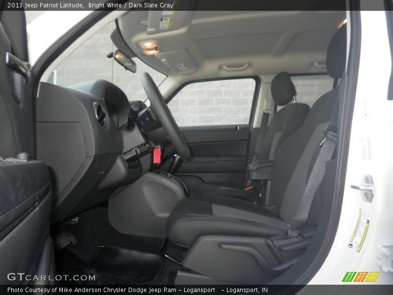 Bright White / Dark Slate Gray 2013 Jeep Patriot Latitude