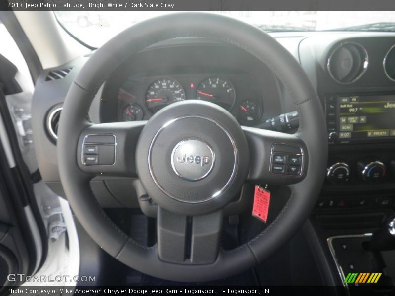 Bright White / Dark Slate Gray 2013 Jeep Patriot Latitude
