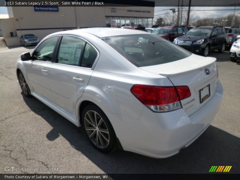 Satin White Pearl / Black 2013 Subaru Legacy 2.5i Sport