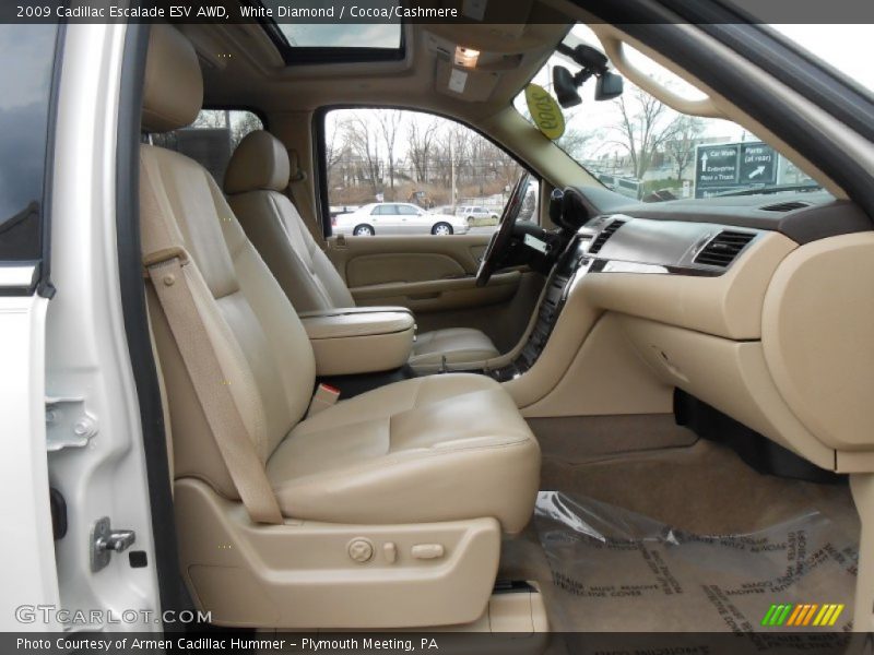 White Diamond / Cocoa/Cashmere 2009 Cadillac Escalade ESV AWD