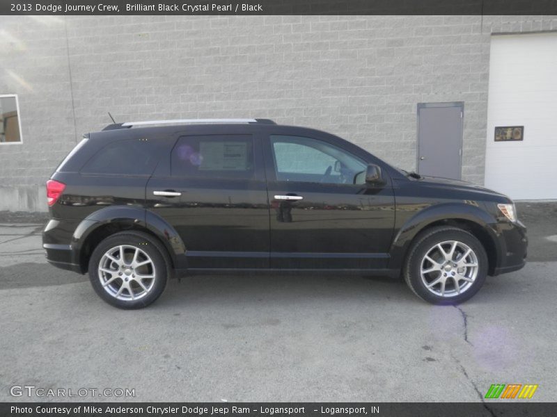 Brilliant Black Crystal Pearl / Black 2013 Dodge Journey Crew