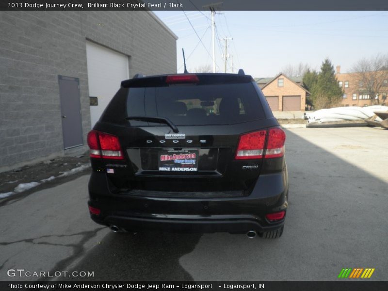 Brilliant Black Crystal Pearl / Black 2013 Dodge Journey Crew