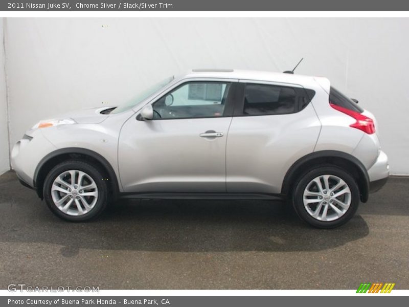 Chrome Silver / Black/Silver Trim 2011 Nissan Juke SV