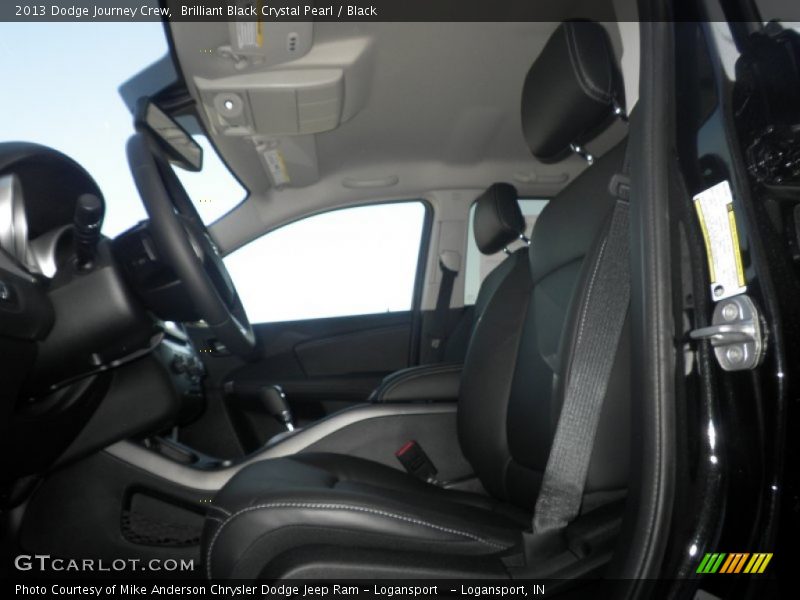 Brilliant Black Crystal Pearl / Black 2013 Dodge Journey Crew