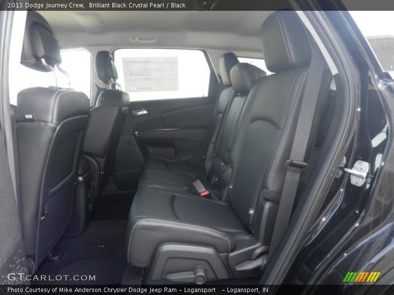 Brilliant Black Crystal Pearl / Black 2013 Dodge Journey Crew