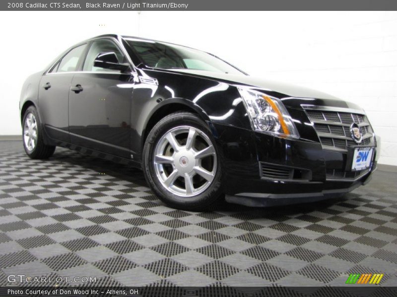 Black Raven / Light Titanium/Ebony 2008 Cadillac CTS Sedan