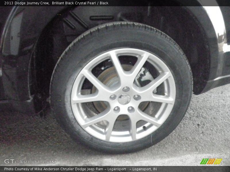 Brilliant Black Crystal Pearl / Black 2013 Dodge Journey Crew