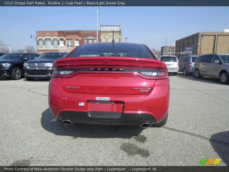 Redline 2-Coat Pearl / Black/Light Diesel Gray 2013 Dodge Dart Rallye