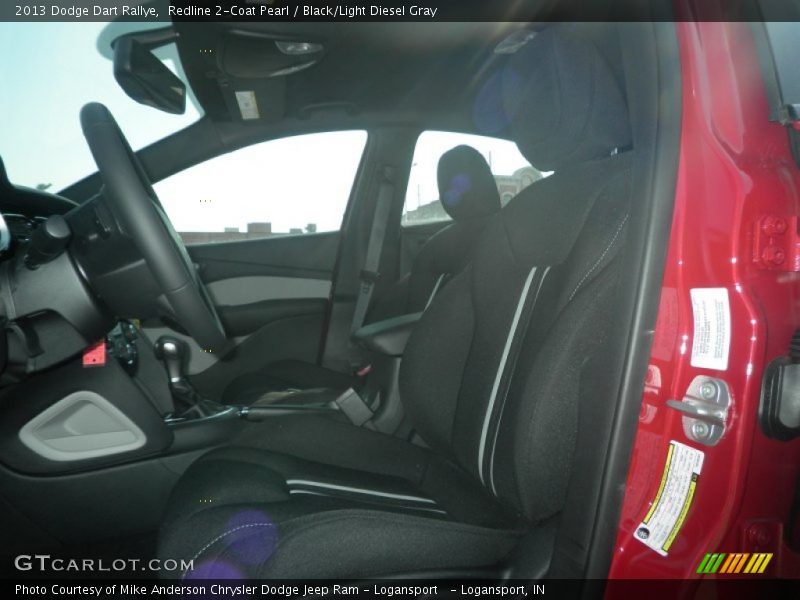 Redline 2-Coat Pearl / Black/Light Diesel Gray 2013 Dodge Dart Rallye