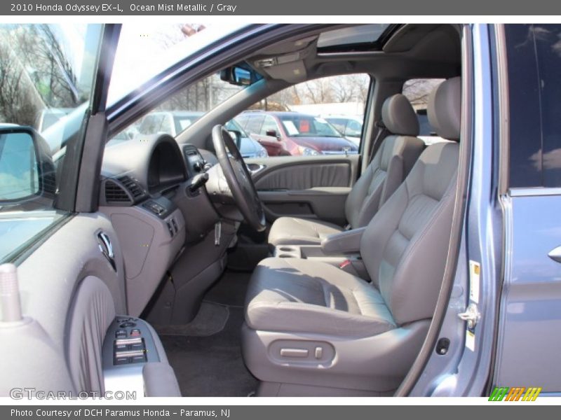 Ocean Mist Metallic / Gray 2010 Honda Odyssey EX-L