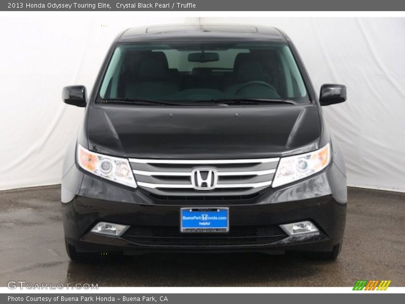 Crystal Black Pearl / Truffle 2013 Honda Odyssey Touring Elite