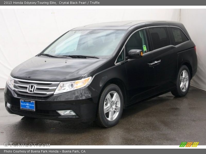 Crystal Black Pearl / Truffle 2013 Honda Odyssey Touring Elite