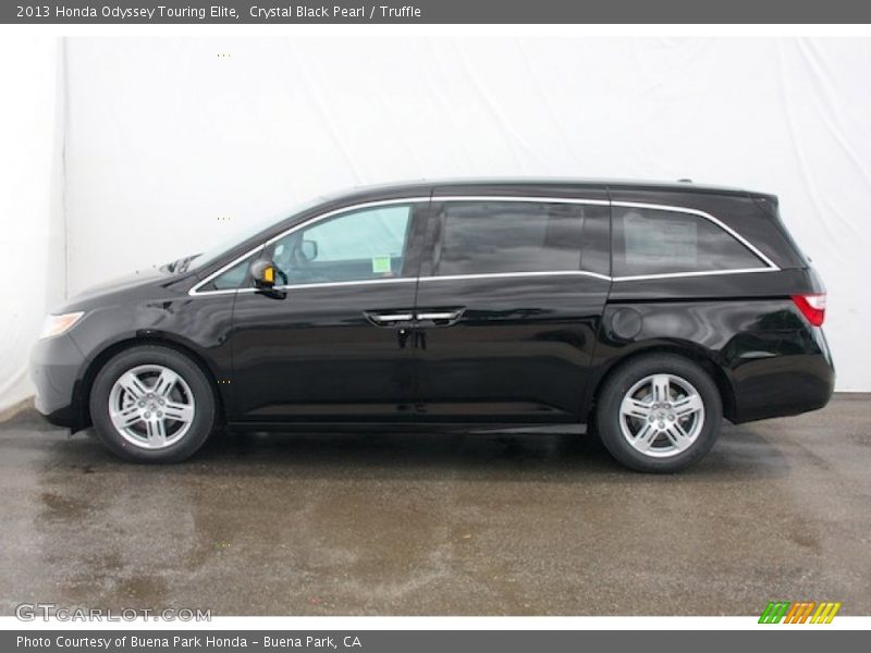 Crystal Black Pearl / Truffle 2013 Honda Odyssey Touring Elite