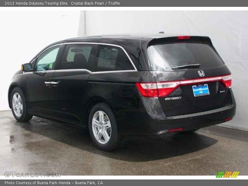 Crystal Black Pearl / Truffle 2013 Honda Odyssey Touring Elite