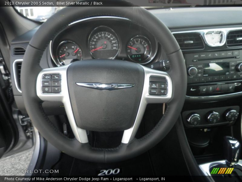 Billet Silver Metallic / Black 2013 Chrysler 200 S Sedan