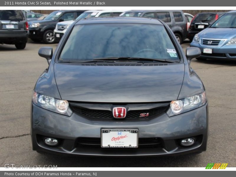 Polished Metal Metallic / Black 2011 Honda Civic Si Sedan