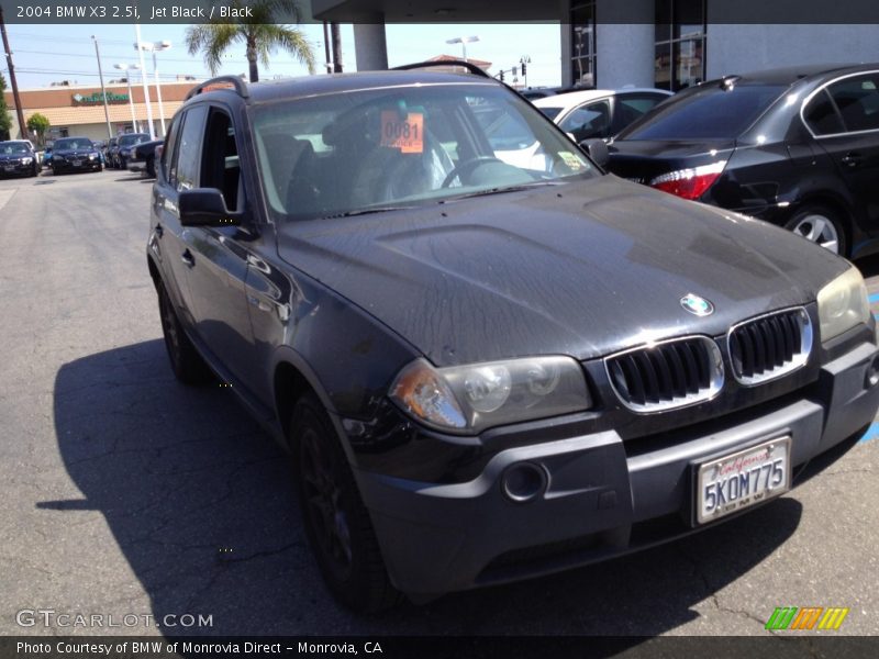 Jet Black / Black 2004 BMW X3 2.5i