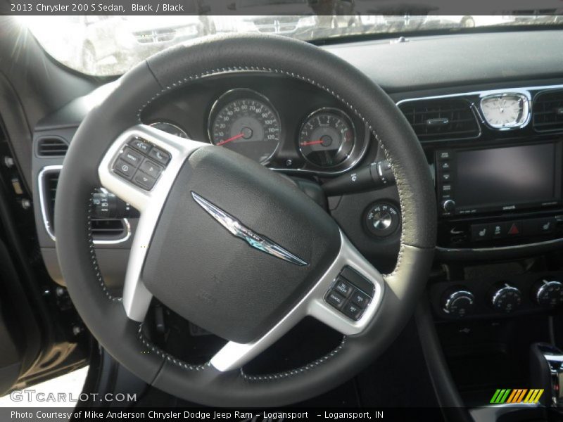 Black / Black 2013 Chrysler 200 S Sedan
