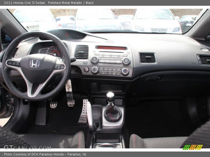 Polished Metal Metallic / Black 2011 Honda Civic Si Sedan