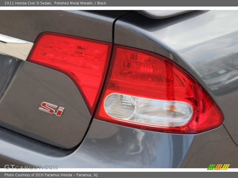 Polished Metal Metallic / Black 2011 Honda Civic Si Sedan