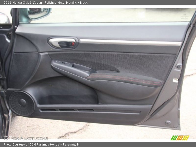 Polished Metal Metallic / Black 2011 Honda Civic Si Sedan