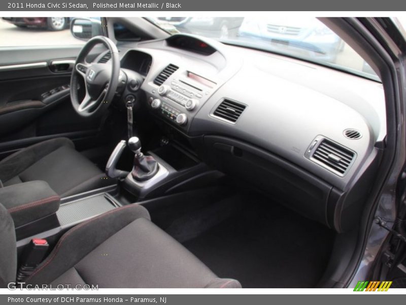 Polished Metal Metallic / Black 2011 Honda Civic Si Sedan