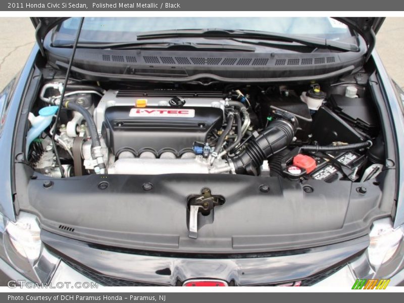 Polished Metal Metallic / Black 2011 Honda Civic Si Sedan