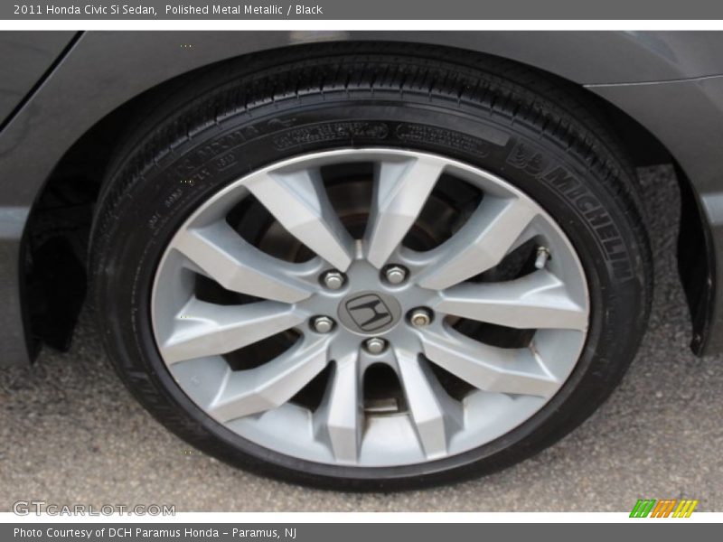 Polished Metal Metallic / Black 2011 Honda Civic Si Sedan