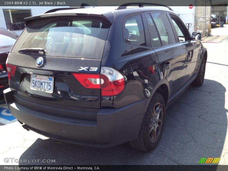 Jet Black / Black 2004 BMW X3 2.5i