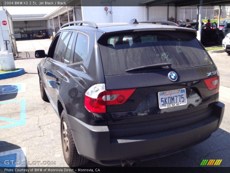 Jet Black / Black 2004 BMW X3 2.5i