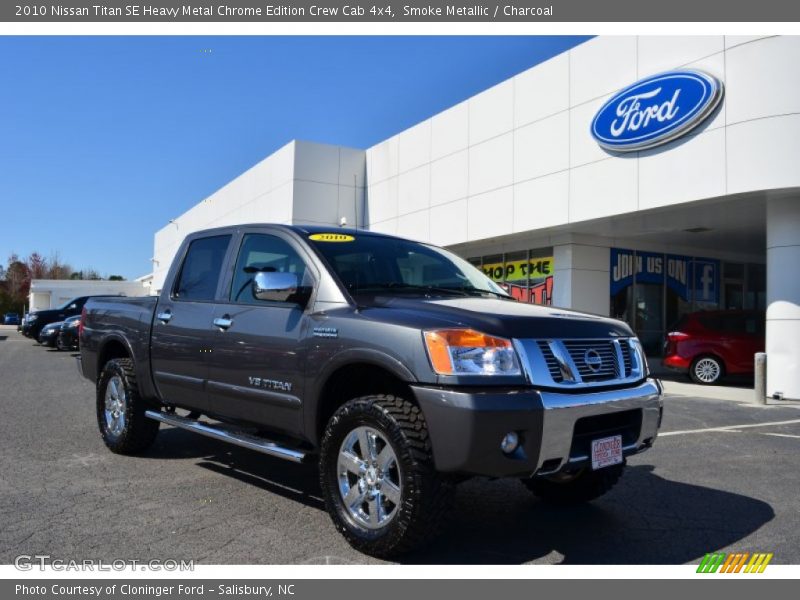 Smoke Metallic / Charcoal 2010 Nissan Titan SE Heavy Metal Chrome Edition Crew Cab 4x4