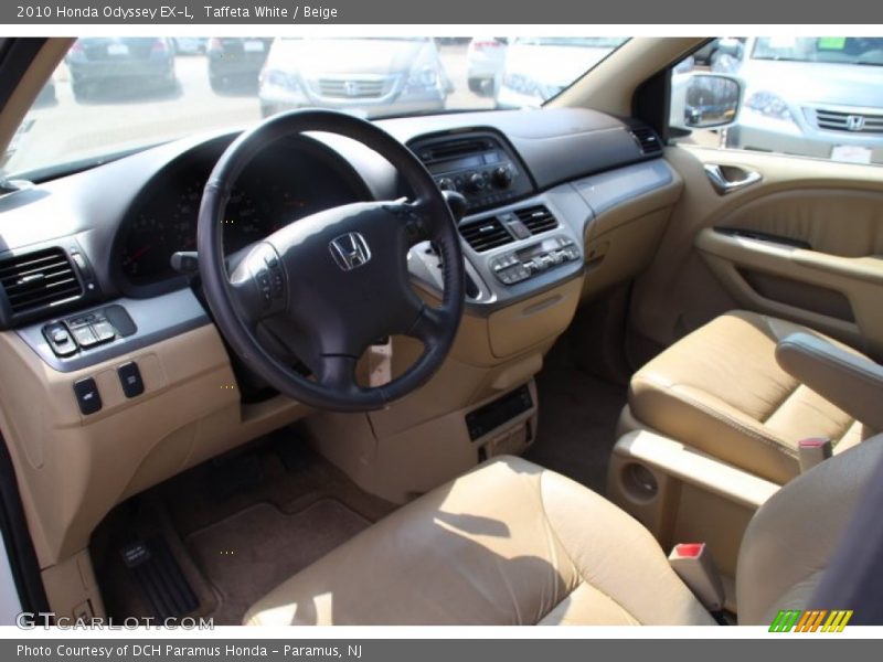 Taffeta White / Beige 2010 Honda Odyssey EX-L