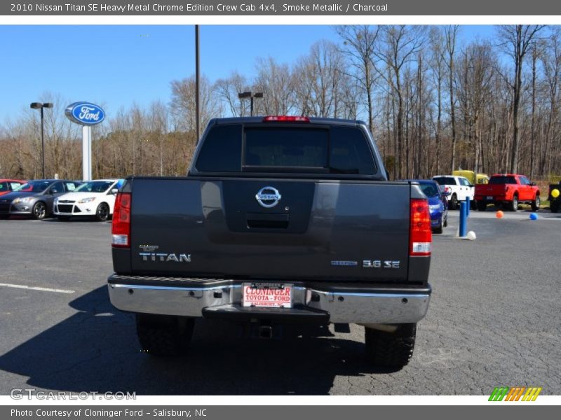 Smoke Metallic / Charcoal 2010 Nissan Titan SE Heavy Metal Chrome Edition Crew Cab 4x4