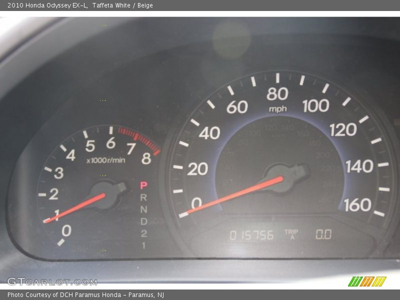 Taffeta White / Beige 2010 Honda Odyssey EX-L