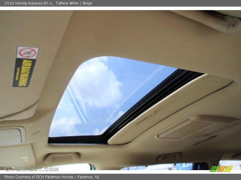 Taffeta White / Beige 2010 Honda Odyssey EX-L