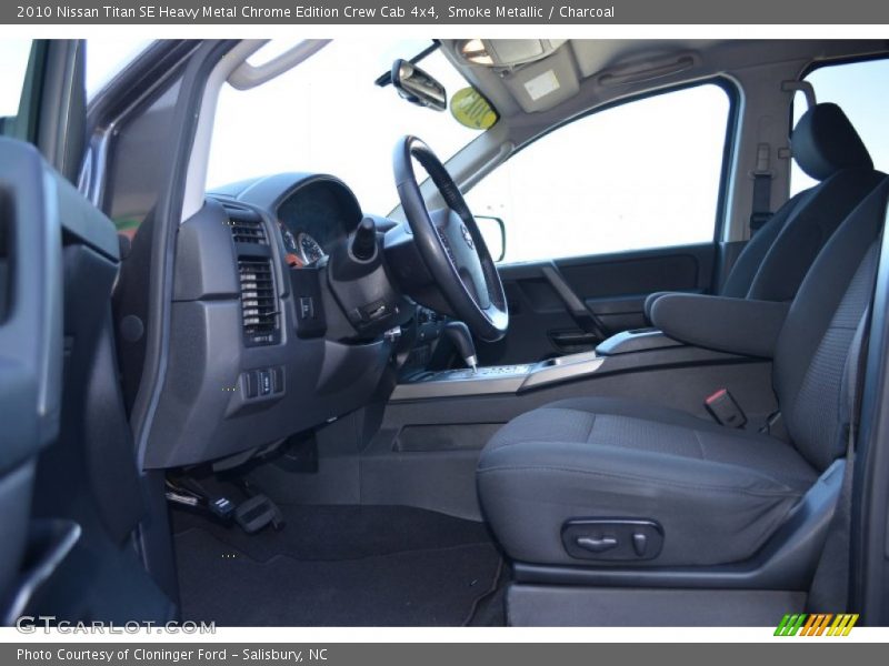  2010 Titan SE Heavy Metal Chrome Edition Crew Cab 4x4 Charcoal Interior